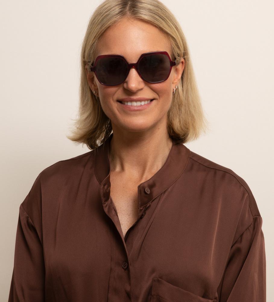 Andrea Wine Red Sunglasses